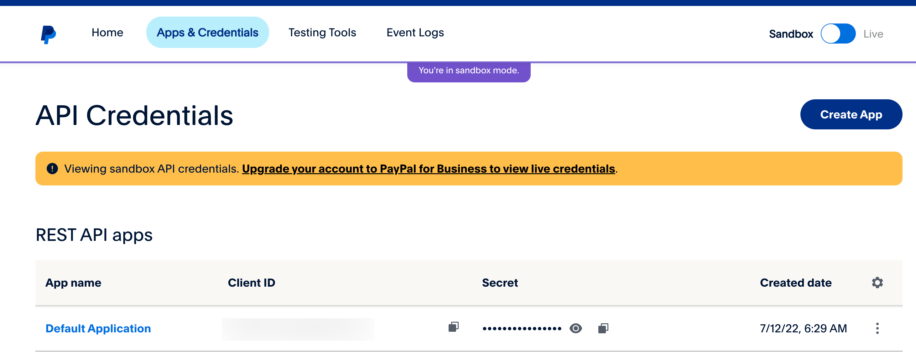 paypal client id